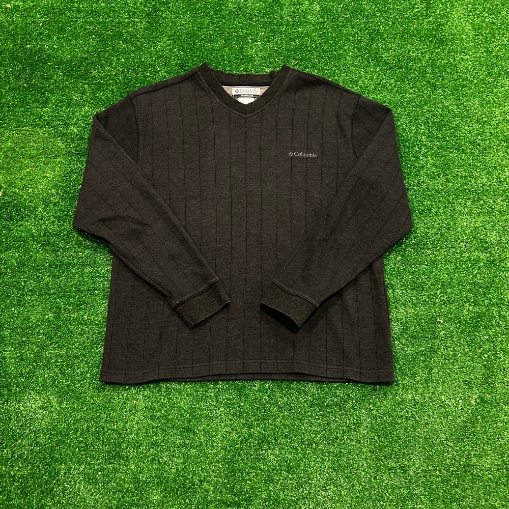 Columbia V Neck Striped Sweater